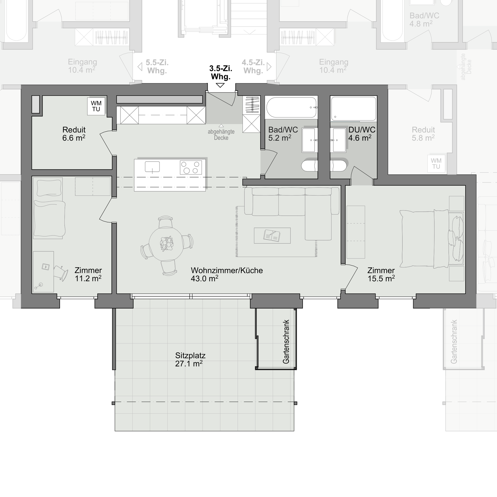 Grundriss Wohnung C-0-2