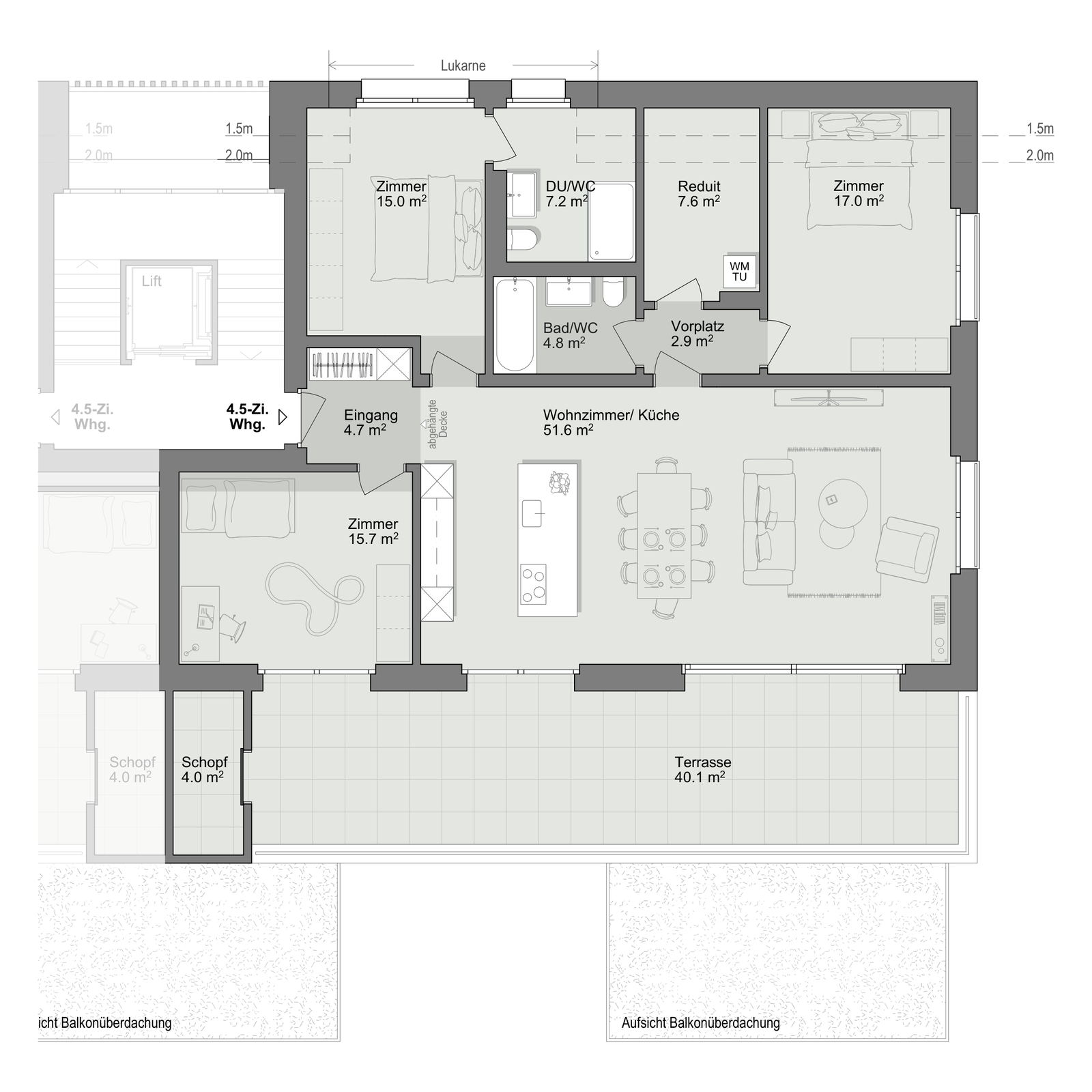 Grundriss Wohnung C-3-1